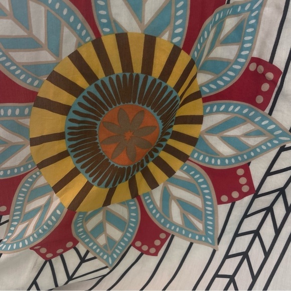 Trulli resort vacation cotton silk fully lined V bra top fit 2 flow summer dress - Picture 8 of 8